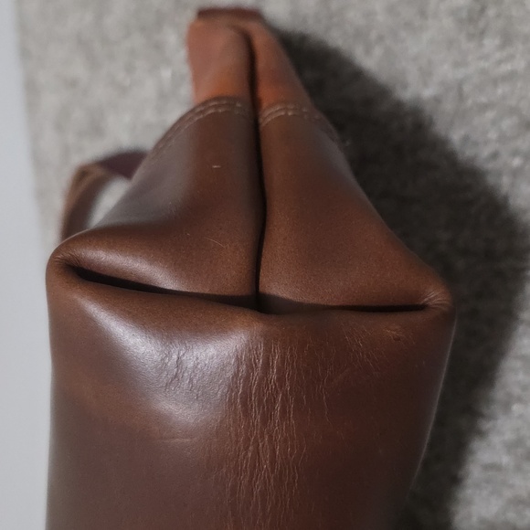 KMM & Co Genuine Leather Chestnut Derby and Harvest Buccaneer Mini Panel.Tote - Picture 10 of 12